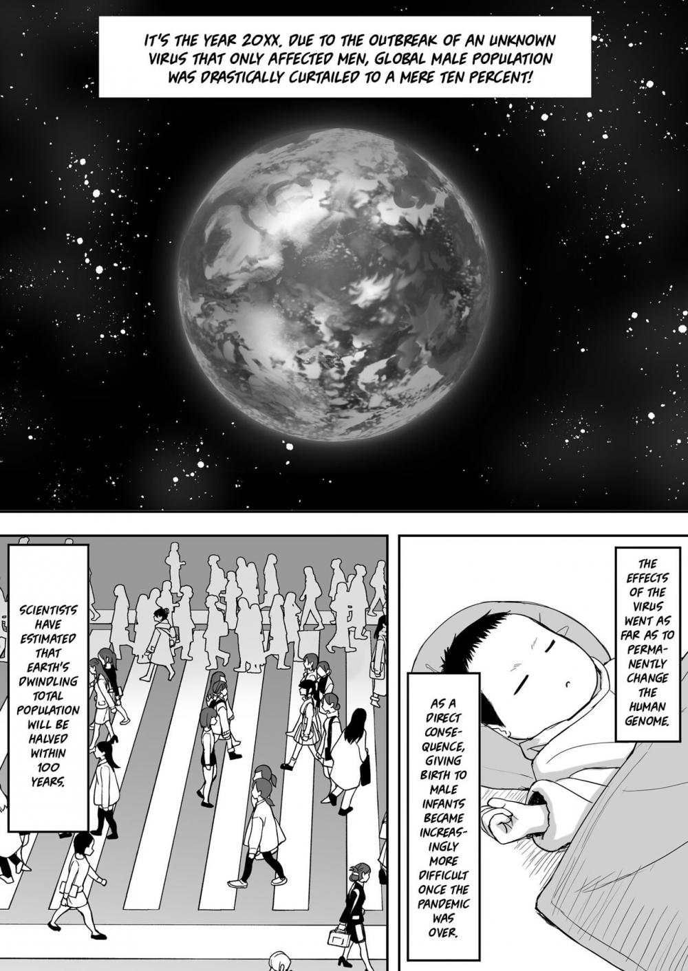 Hentai Manga Comic-I wanna fuck a lot in a world where males are a tenth of the population!-Read-2